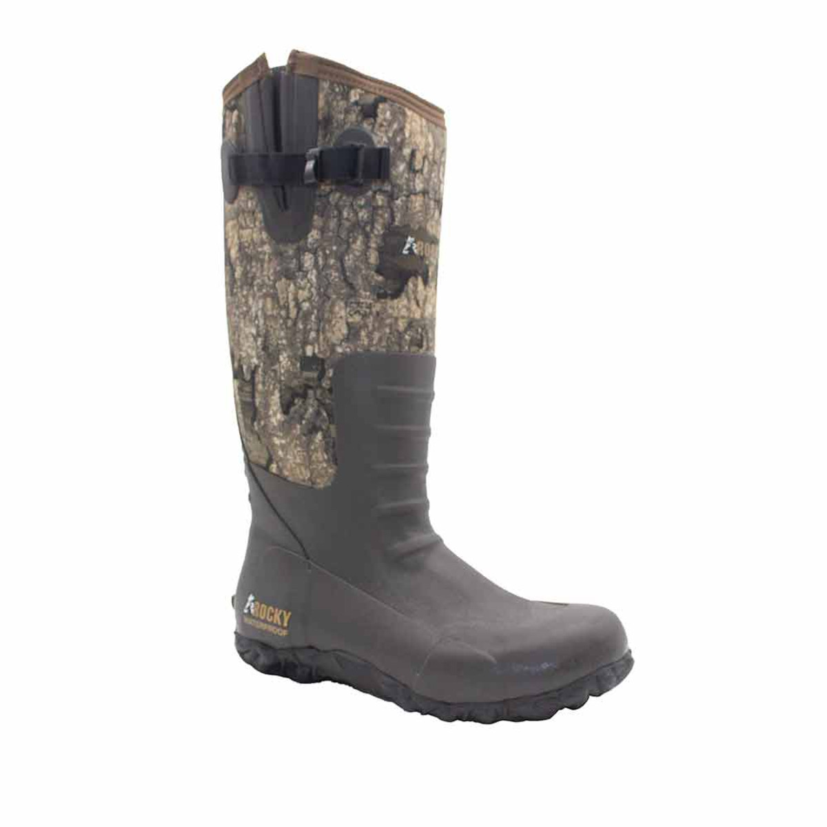 Rocky Core Performance Rubber/Neoprene Realtree Timber Waterproof Boot #RKS0436SI Size 9 **NO BOX**