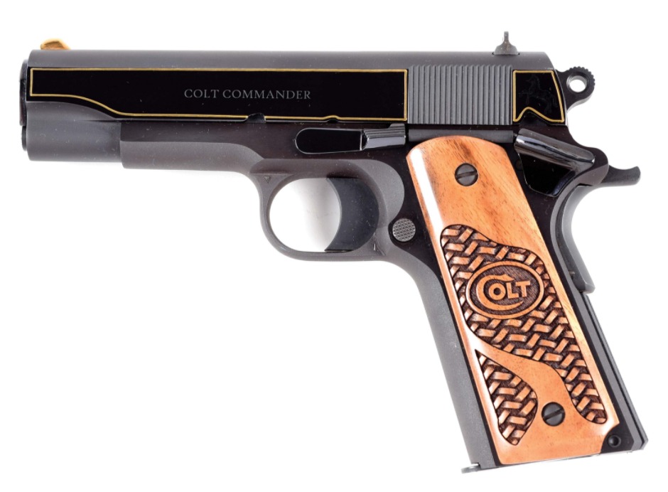 COLT COMMANDER GOLD EDITION WITH FACTORY CASE 45 ACP