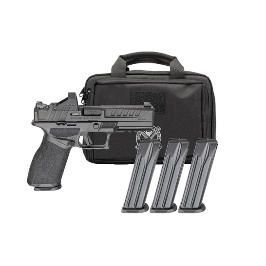 Springfield Gear Pac Echelon 4.5" 9mm 3-17rd mags 1-20rd mag W/ Green Dot and Bag